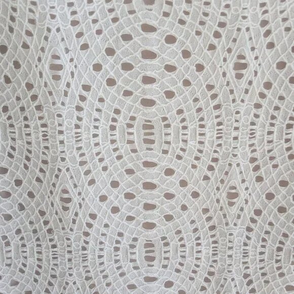 Jessica Howard Dress Sheath Off-White Lace Vacay Sleeveless Size 8 - Picture 6 of 8